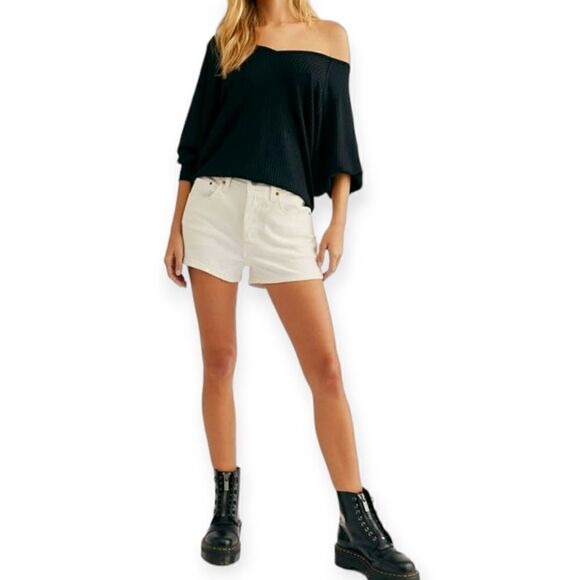 Free people santa clara thermal top, alabaster size xs - Picture 5 of 6